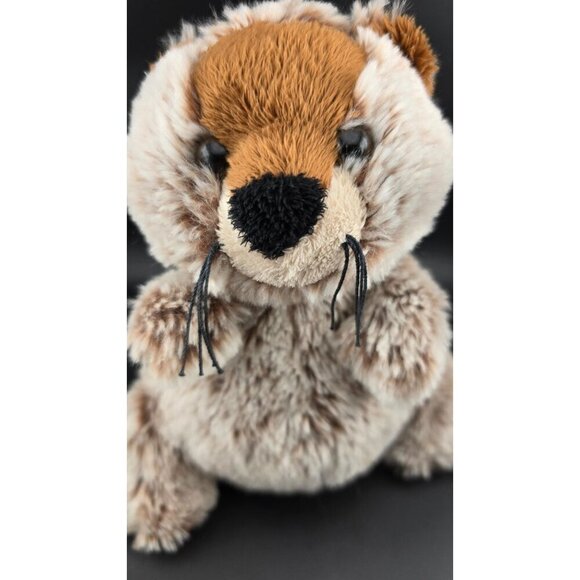 Adorable GANZ Webkinz Groundhog Plush Soft & Cuddly Stuffed Animal - Tan & Brown - Picture 4 of 12